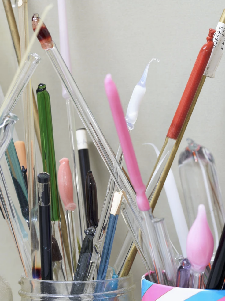A material called glass that is like a solid and close to a liquid, and can change freely