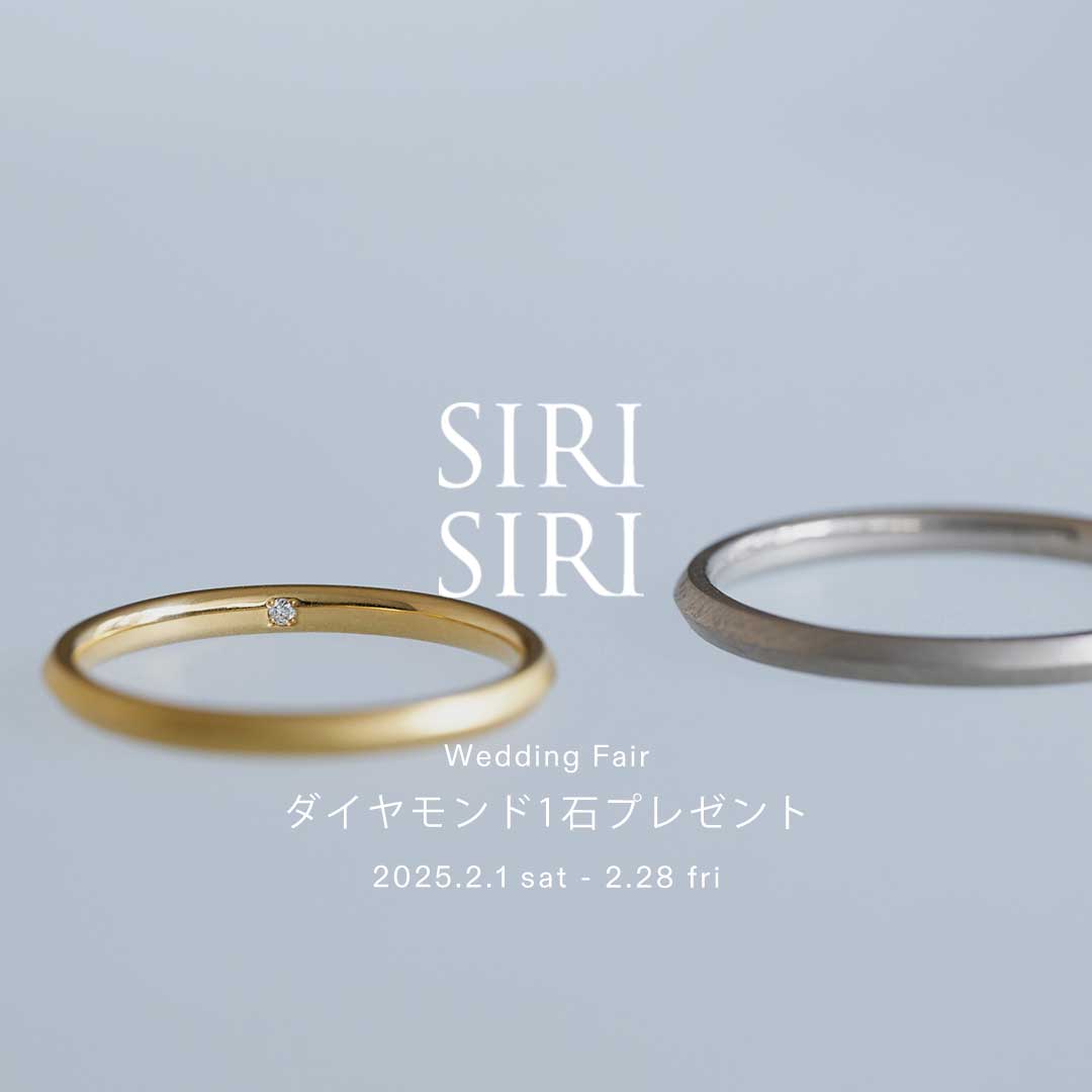 WEDDING FAIR 2/1-28|ダイヤモンド1石プレゼント|価格改定のお知らせ