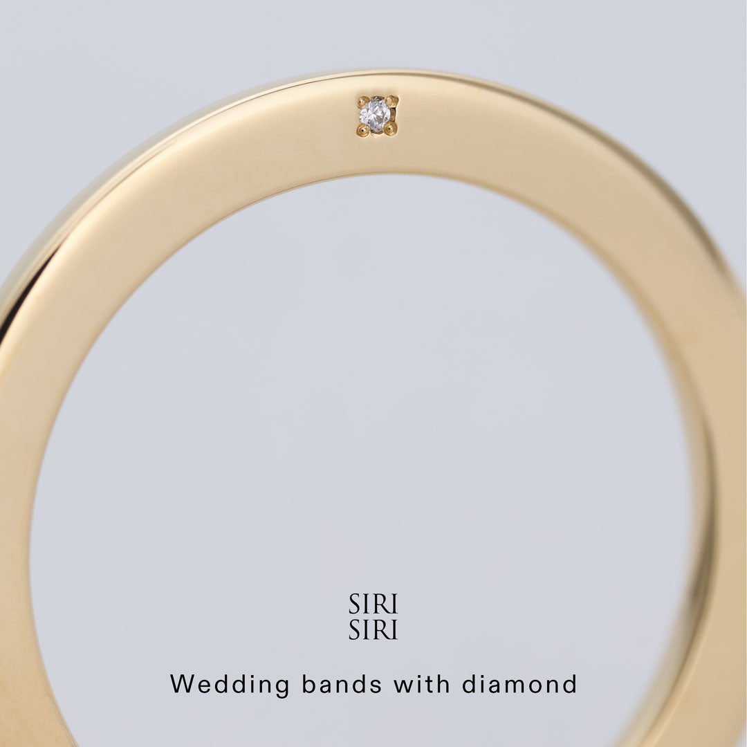 SIRI SIRI Wedding bands with diamond | ダイヤモンドセッティングサービス 1石無料キャンペーン