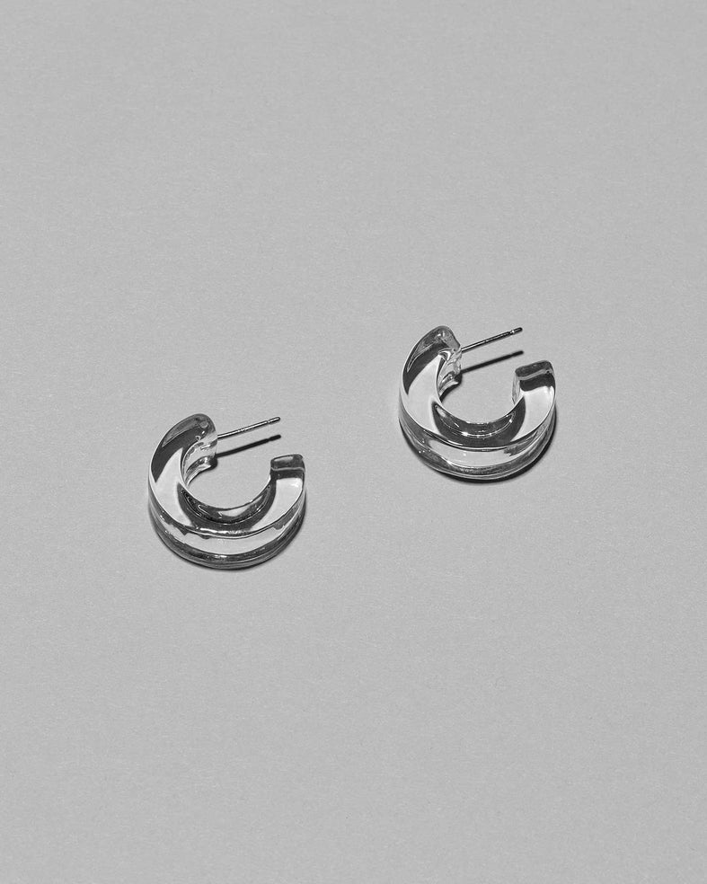 CLASSIC Earrings Hoop Clear
