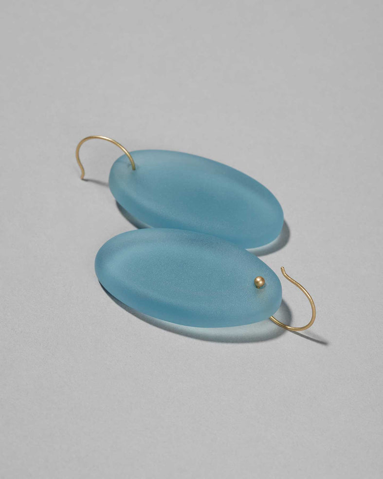 HOTOLI Earrings Oval BLUE