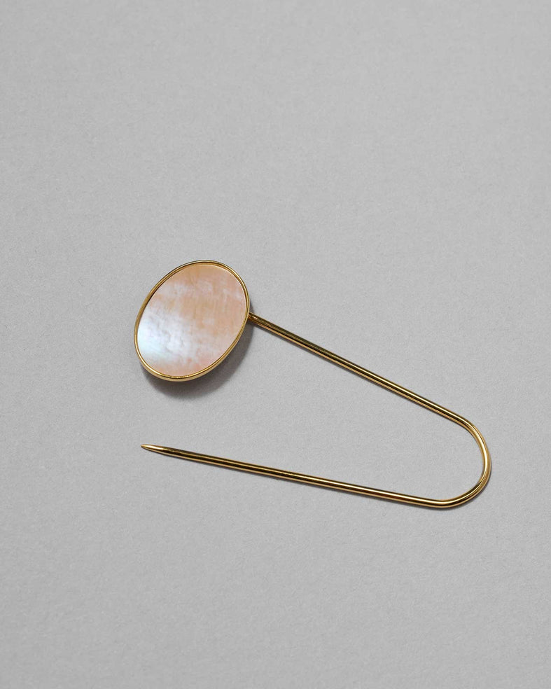 RADEN Brooch Oval Peach