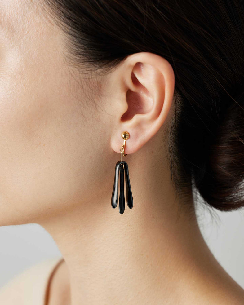 SHIPPŌ Earrings MAGNOLIA Black